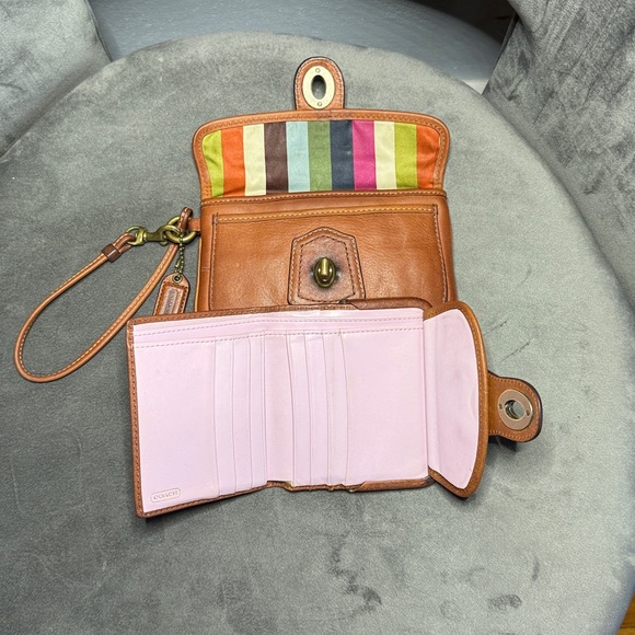 Coach Legacy Vachetta SET Mandy, Hippie, Kisslock Wallet, Wristlet, Care Card ++ - Picture 10 of 13